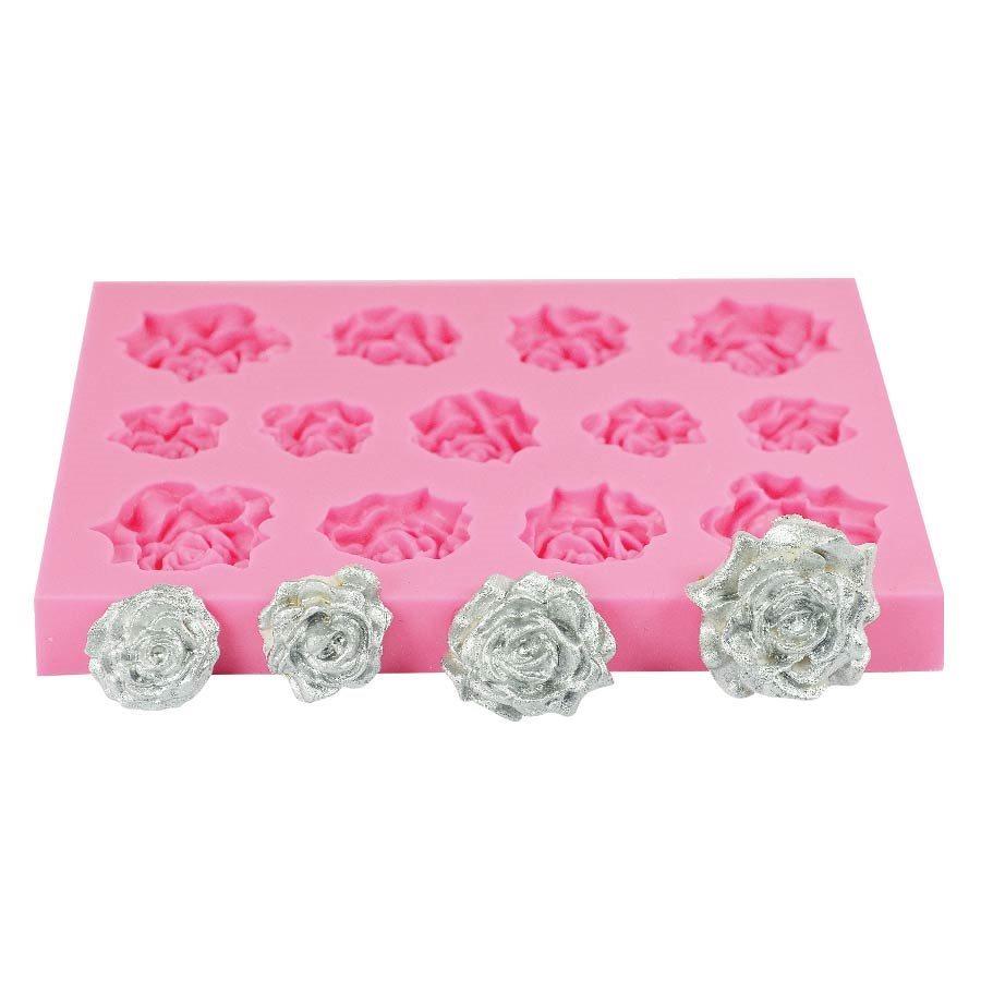Assorted Roses Silicone Mold NY Cake Silicone Mold - Bake Supply Plus