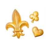 NY Cake Silicone Fleur de Lis 3 Cavity Mold