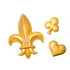 NY Cake Silicone Fleur de Lis 3 Cavity Mold