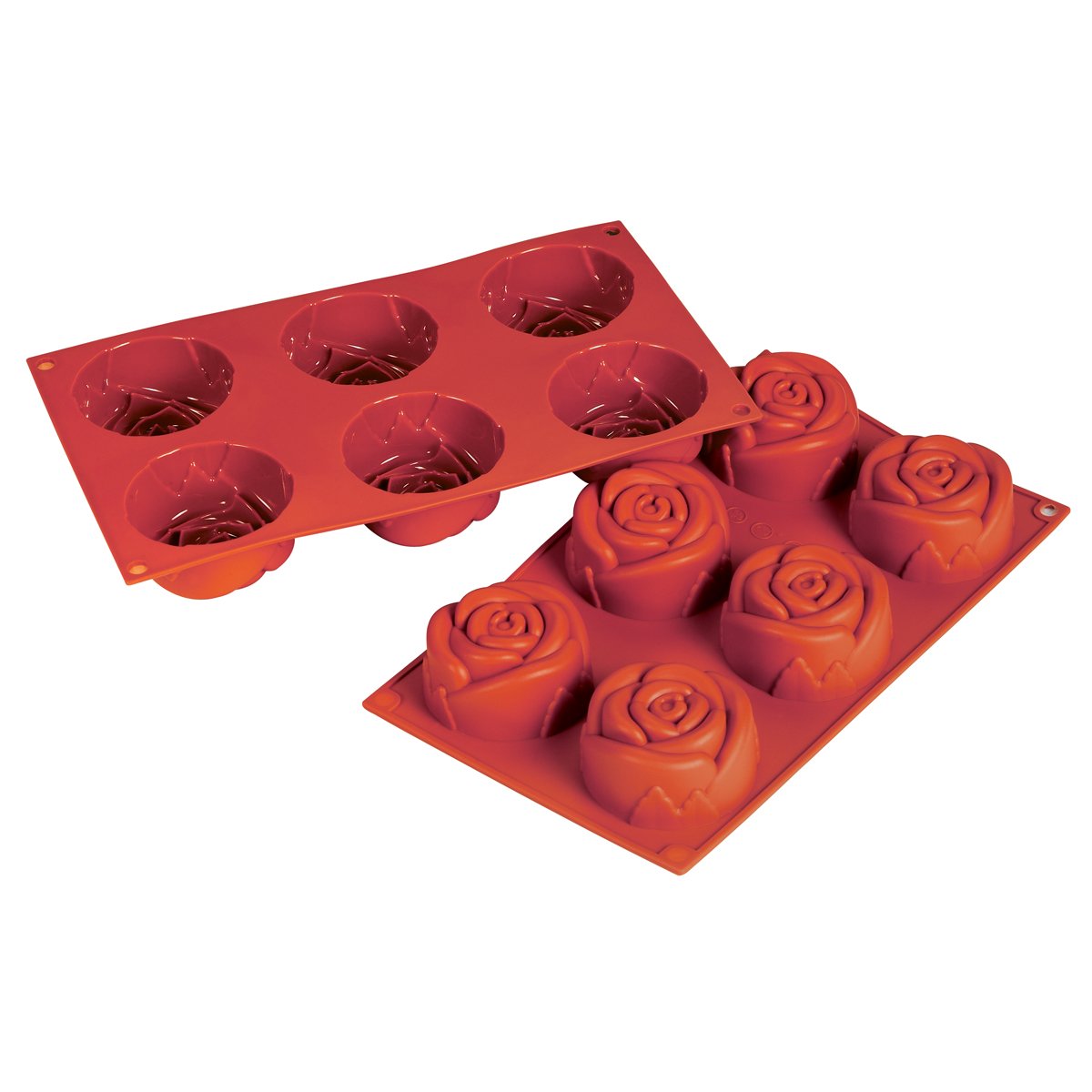 Fat Daddio's 3.89-Ounce Silicone Bakeware, Rose