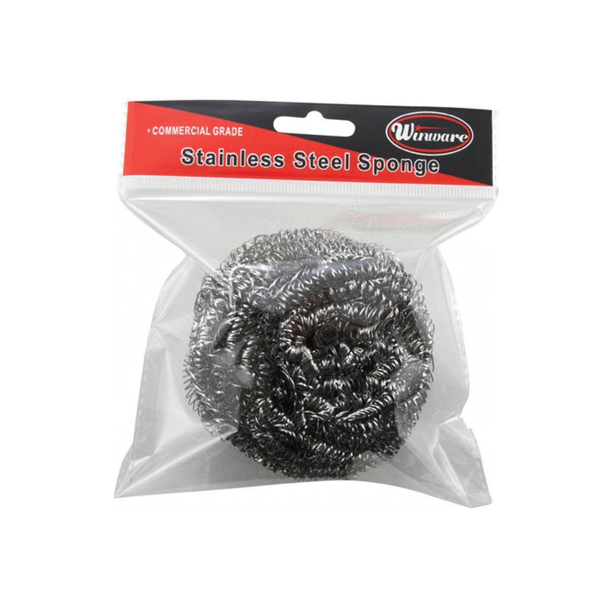 Winco Stainless Steel Scrubbing Sponge 50g