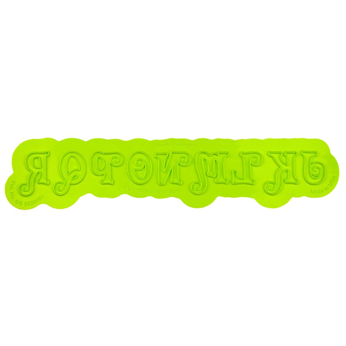 Swirly Uppercase Flexabet™ Mold - Bake Supply Plus