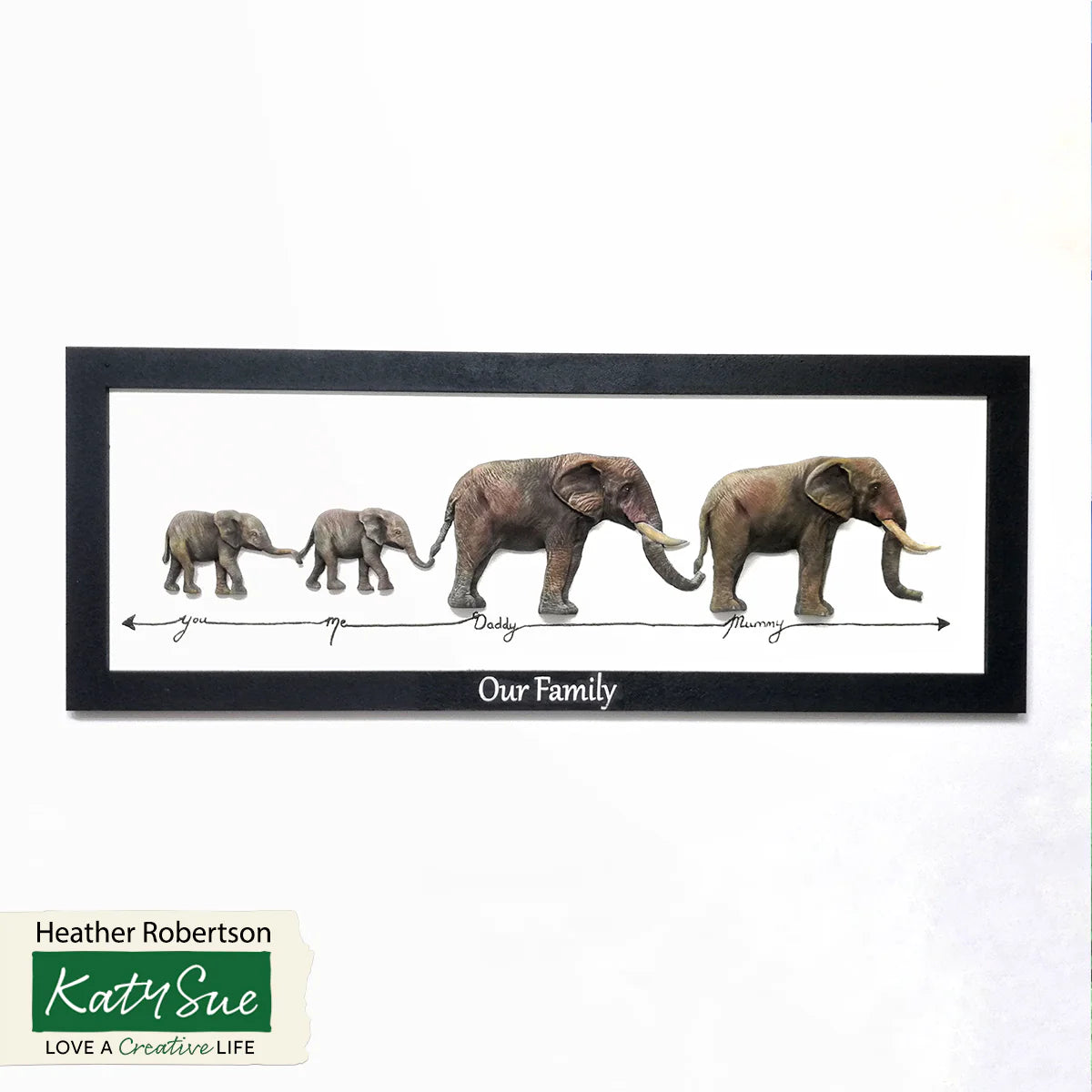 Elephant Family Mold Katy Sue