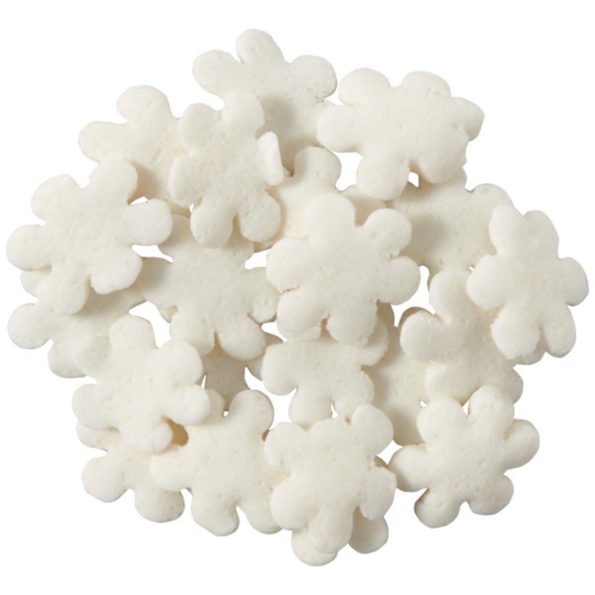 Decopac White Snowflake Sequins Sprinkles Quins 16.5 oz
