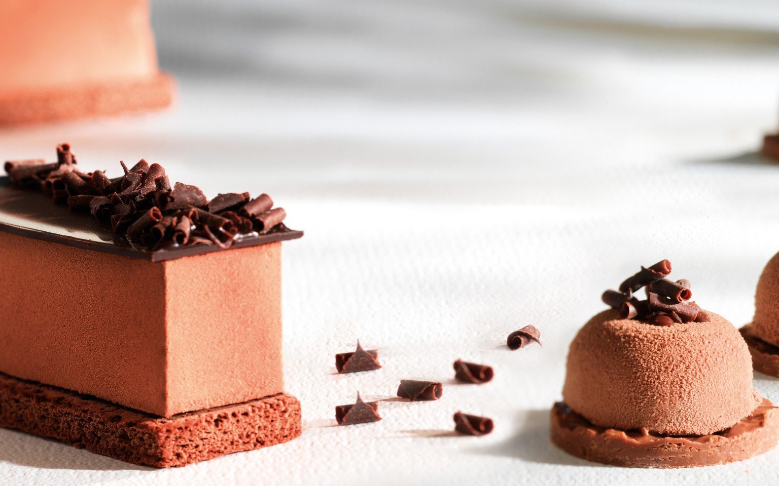 Callebaut Mona Lisa Dark Chocolate Blossom Curls Callebaut Chocolate Topping - Bake Supply Plus