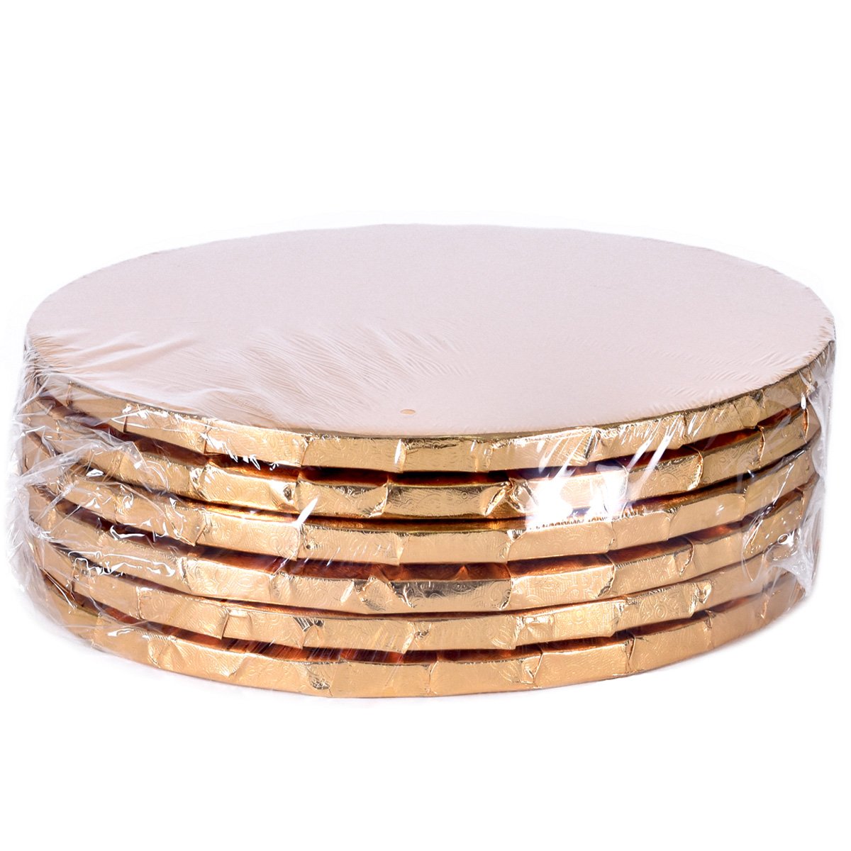 Gold Circle Cake Drums — All Sizes