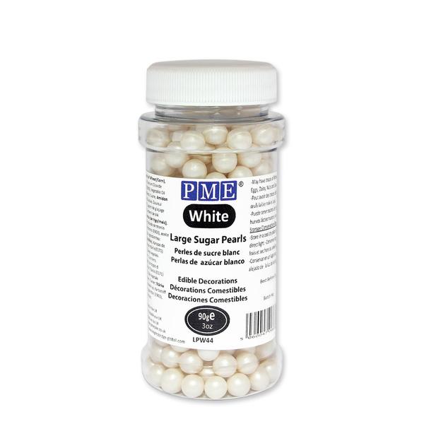 PME Large White Sugar Pearls