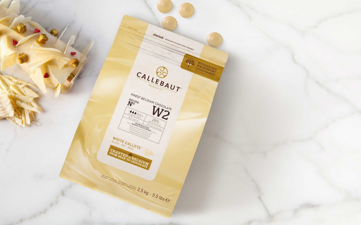 Callebaut White Chocolate N° W2 Callebaut Chocolate Melts - Bake Supply Plus