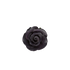 186BK- 1-1/8' Rose W/Calyx Petite Black