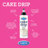 Satin Ice Cake Drip - White