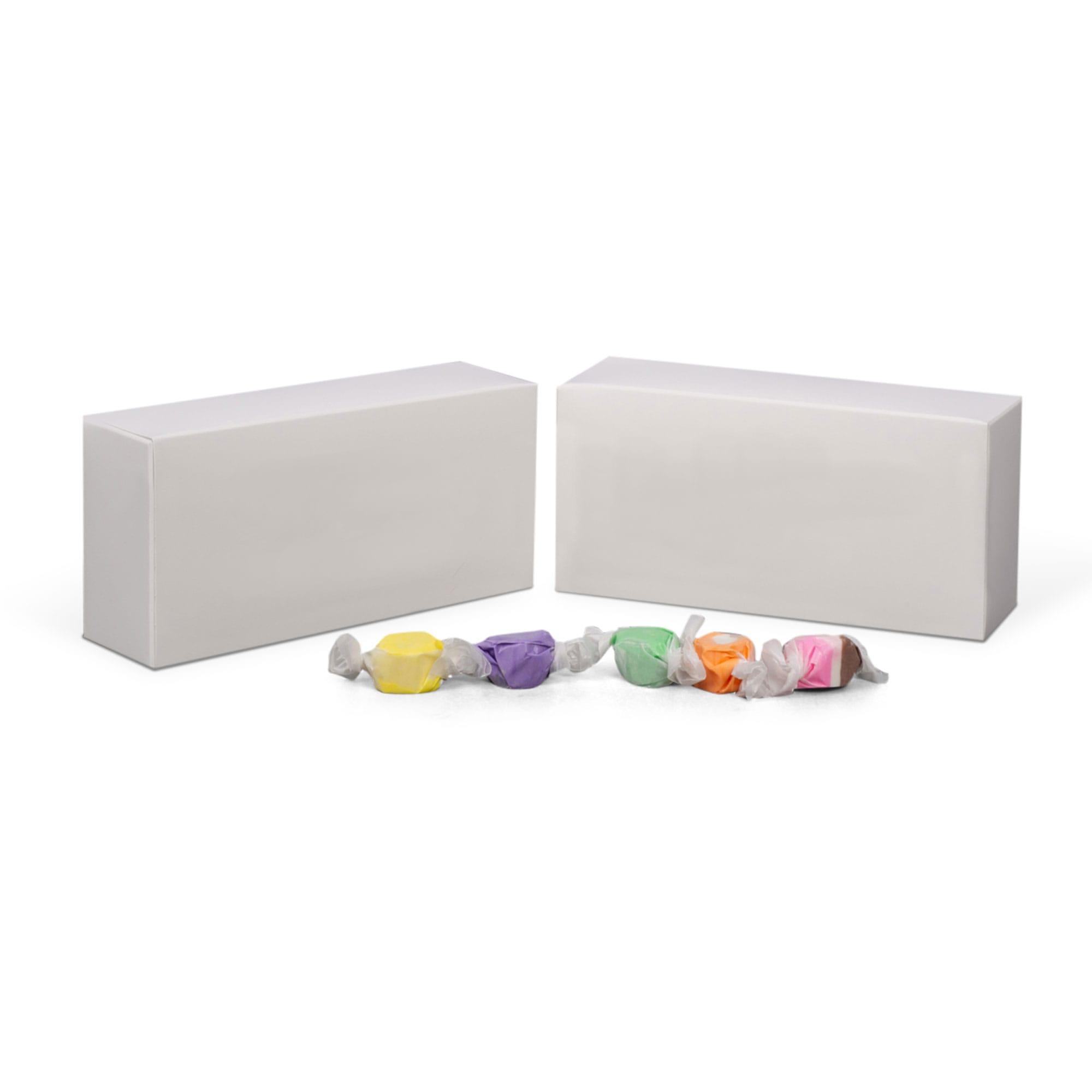 28W - 7 x 3 3/8 x 2 White Candy & Fudge Boxes- 1 lb