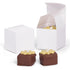 14W - 1 5/8 x 1 5/8 x 1 5/8 White Truffle Favor Boxes Medium