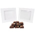 Box #20 - 4 1/4 x 5/8 x 4 5/8 White Chocolate Bar Favor Box with Window