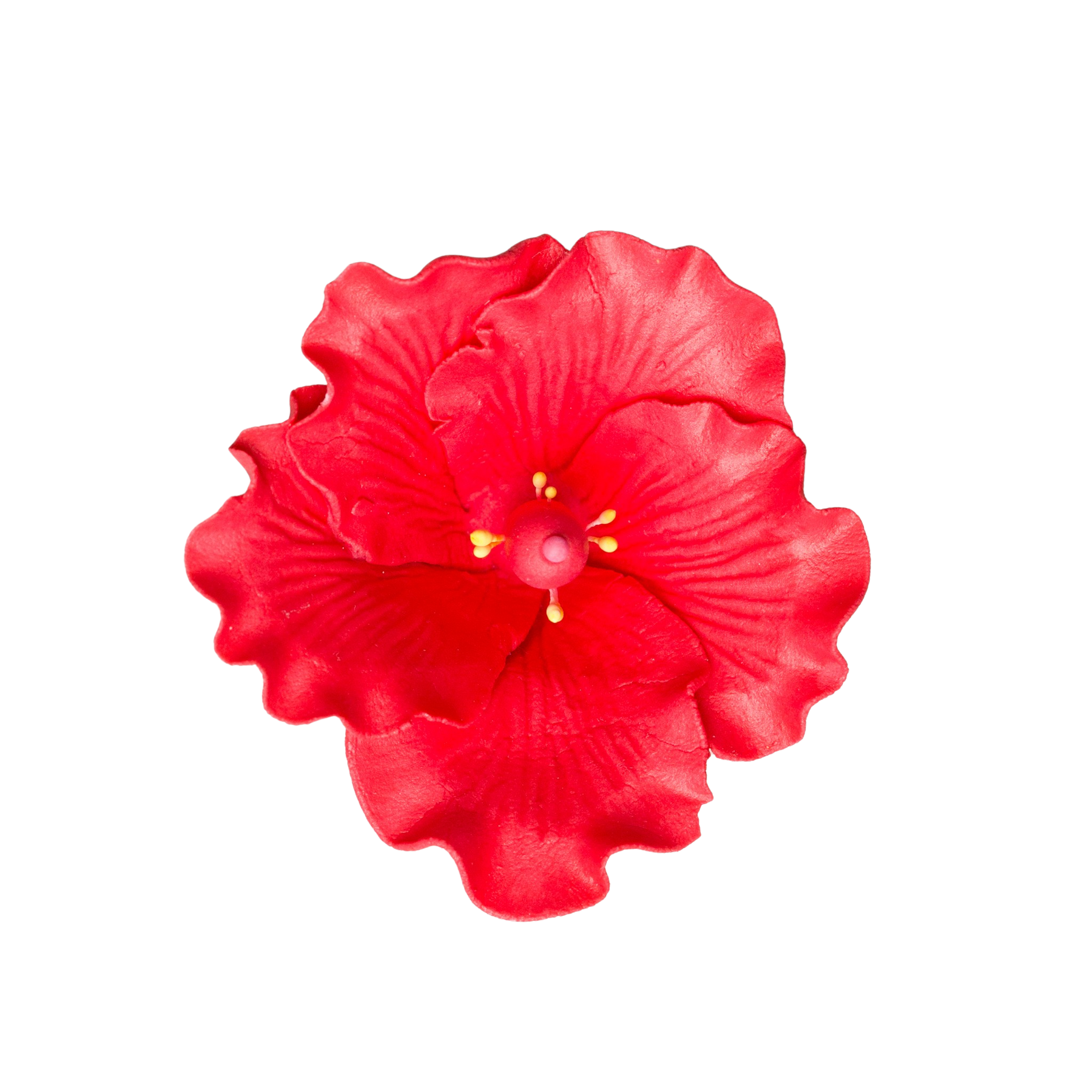 156RD- 2.5" Hibiscus - Small - Red