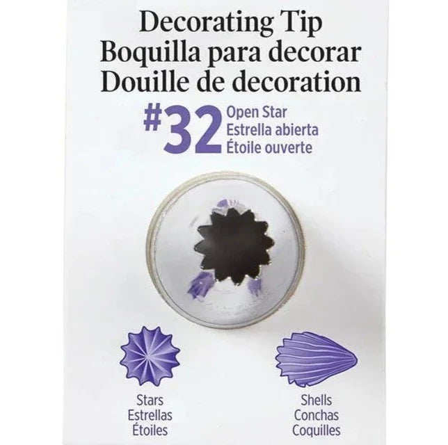 Ateco Open Star Tips  32 .3"