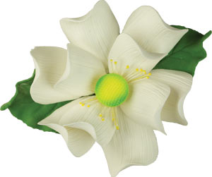 133- Magnolia Flower W/Leaves 4'