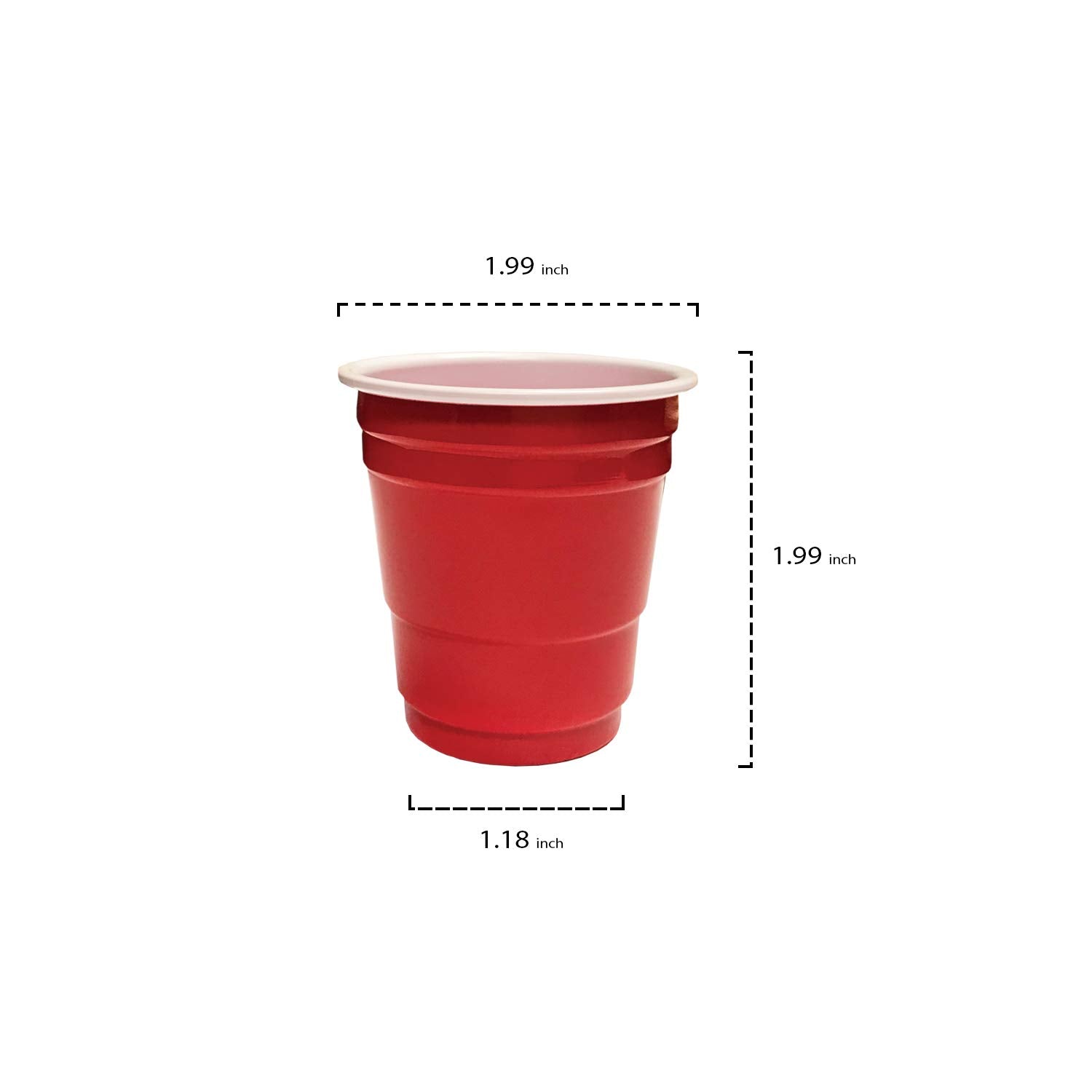 2oz Red Shot Glass 20ct Party Essentials