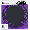 Wilton 12in Swirl Black Doilies 6ct