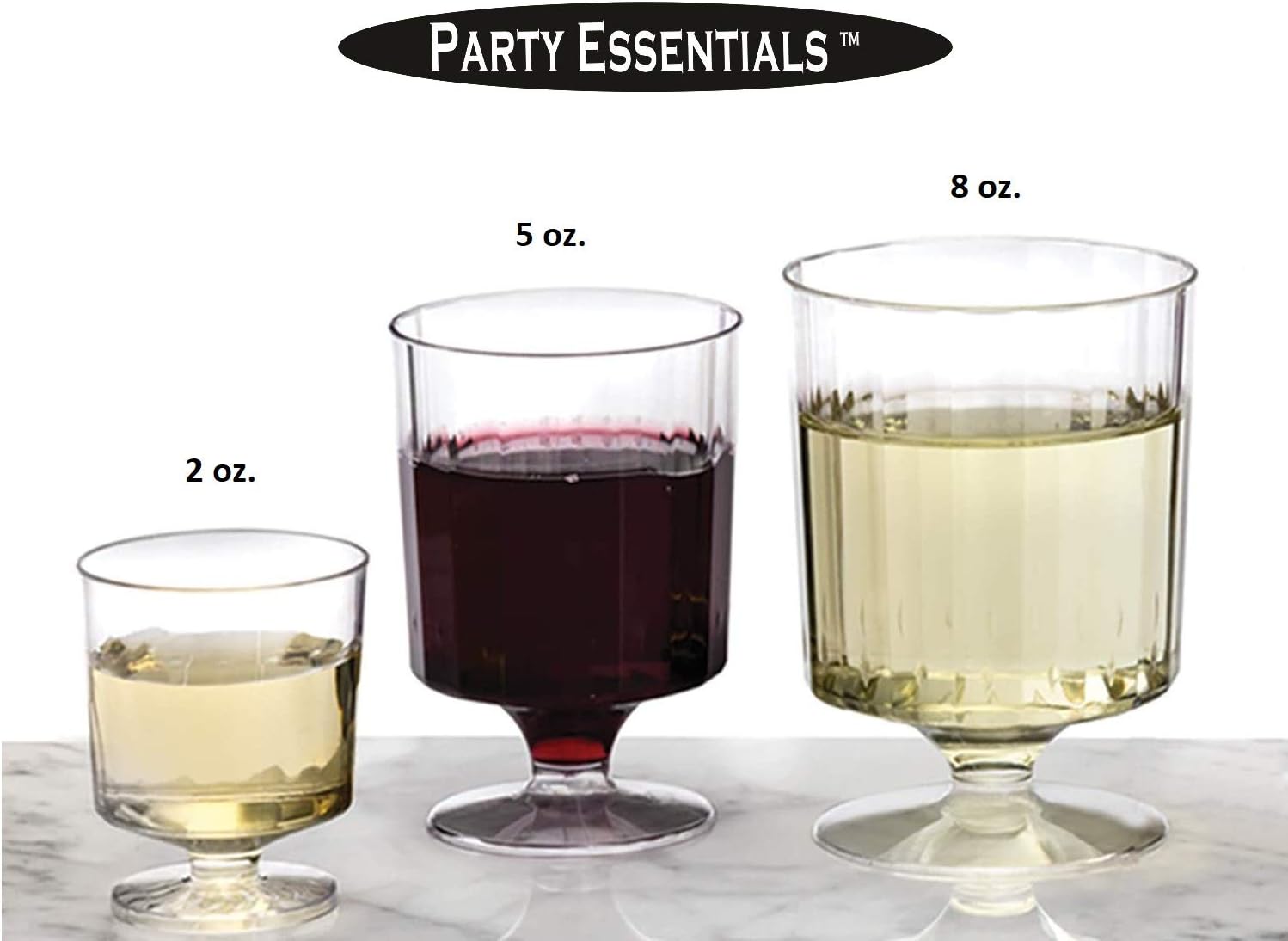 5oz Wine Stem Glass 10ct Part Essentials