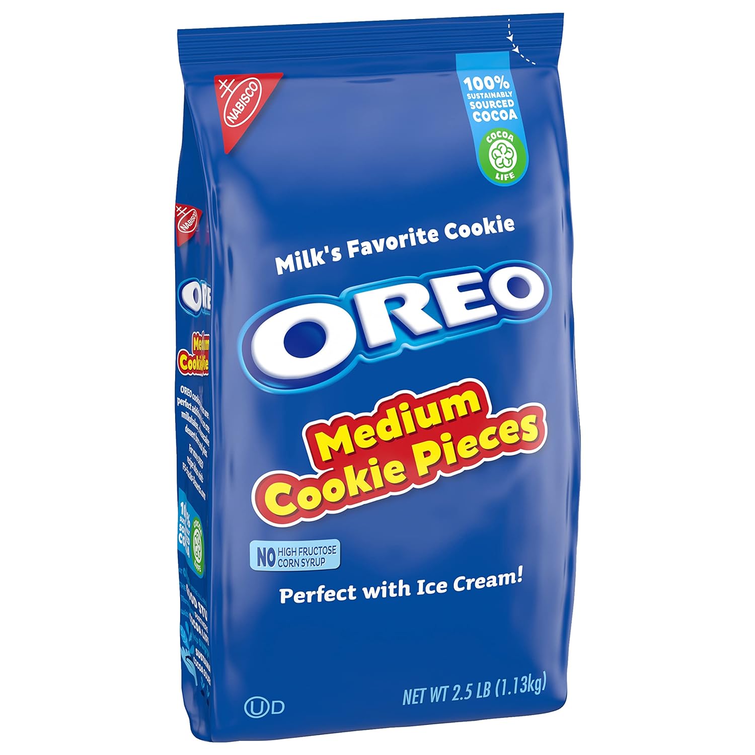 Oreo Medium Cookie Pieces 2.5lb bag