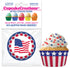 Cupcake Creations Stars and Stripes Baking Cups