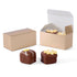 12G - 2 9/16 x 1 5/16 x 1 1/4 Gold Foil Truffle Favor Boxes - Mini