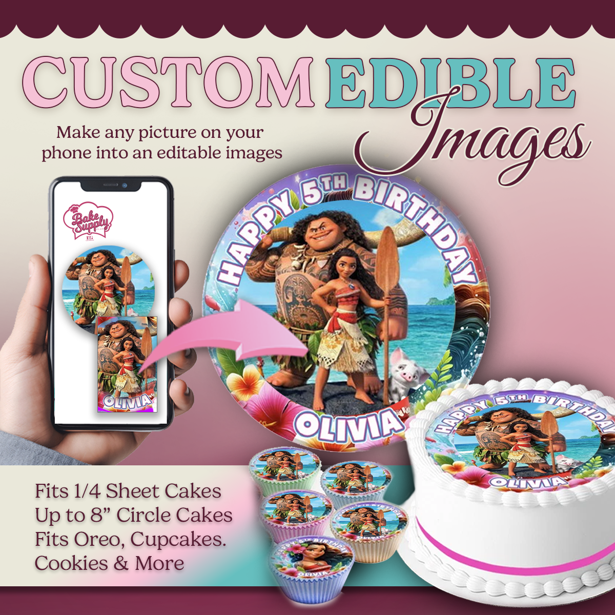Edible Image - 8x10.5 Sugar Sheet Color Print