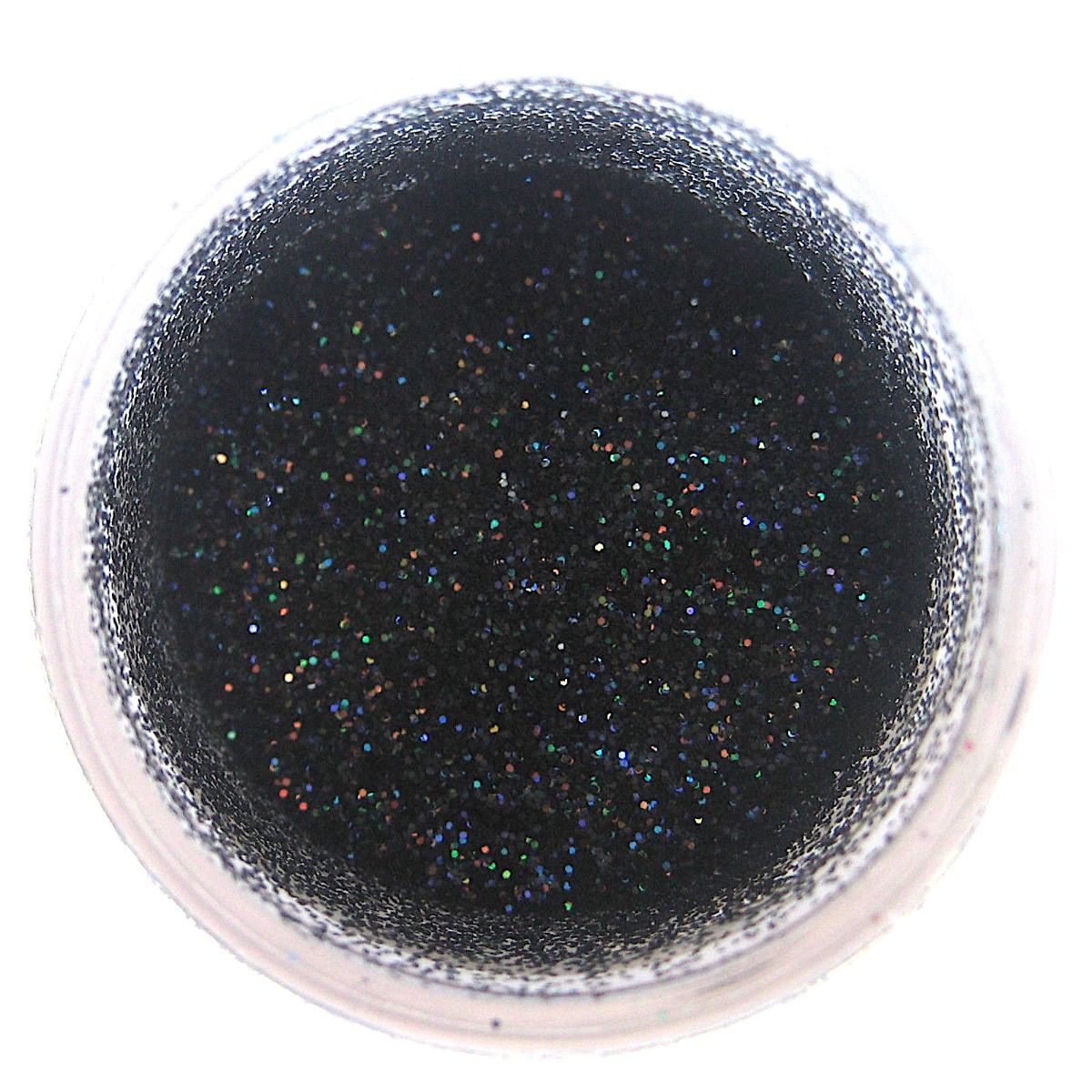 Black Hologram Glitter Dust Sunflower Sugar Art