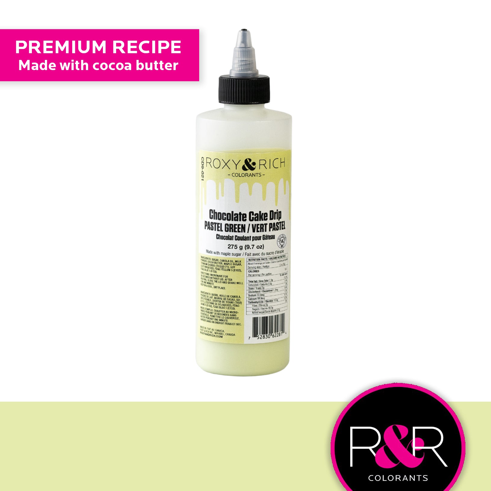 Cake Drip 9.7oz Pastel Green