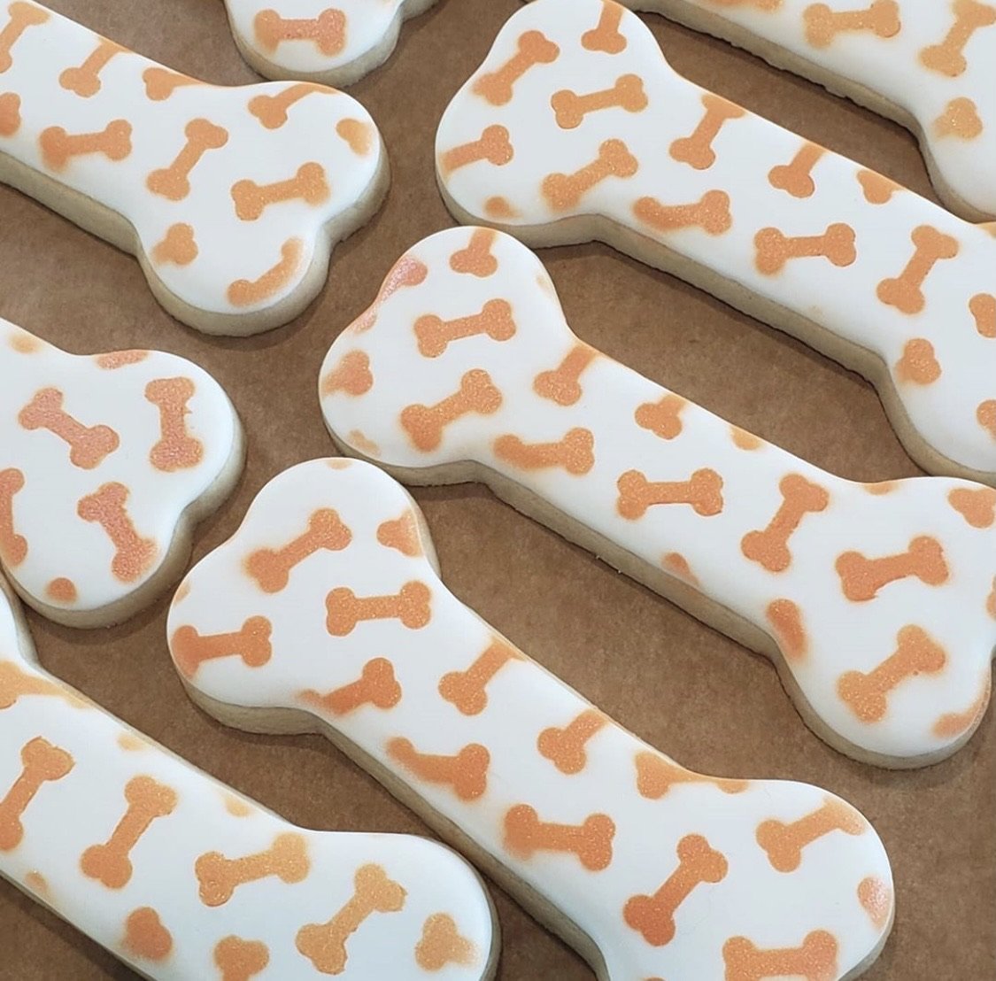 Dog Bone Pattern Cookie Stencil