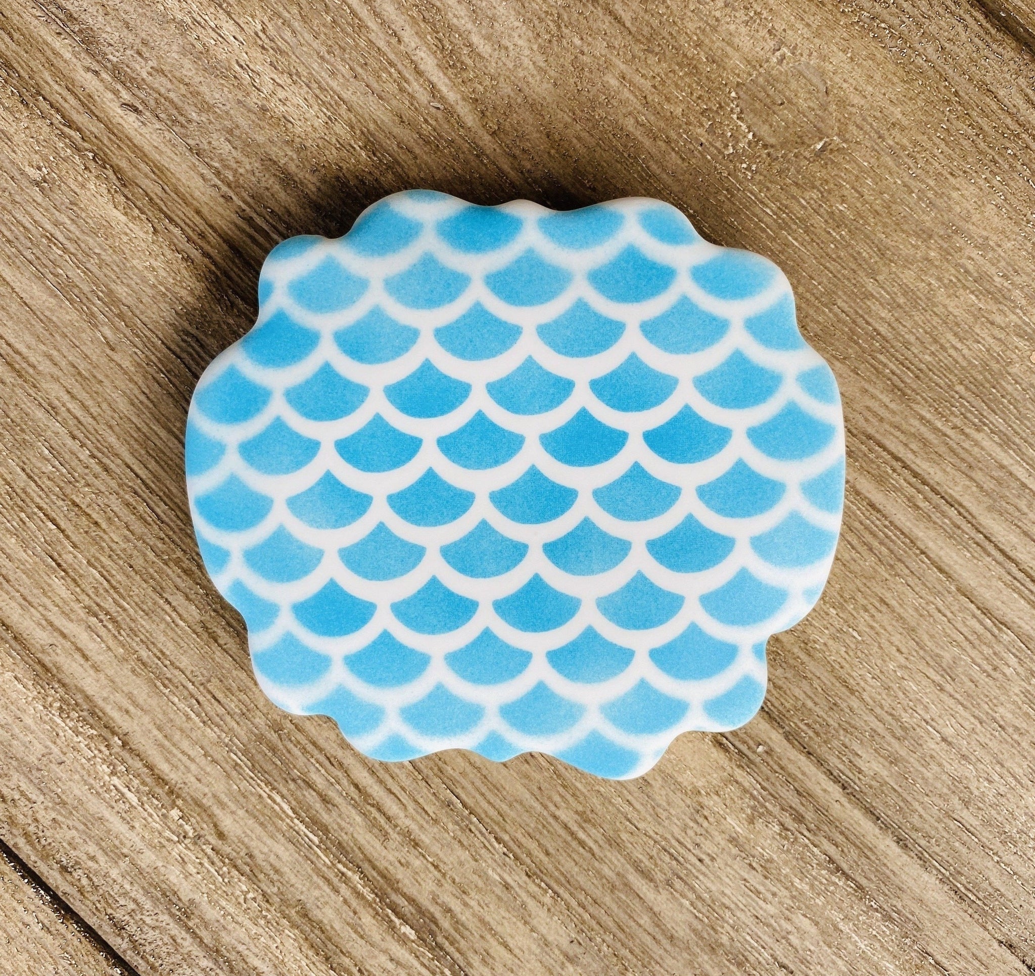 Fish Scale Pattern Cookie Stencil