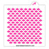 Fish Scale Pattern Cookie Stencil