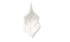 129WH - Formal Rose Leaf Lg White