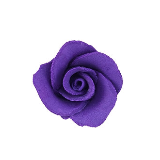 149PU- Small Formal Rose On Wire Purple