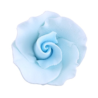 148BL- Med Formal Rose On A Wire - Blue
