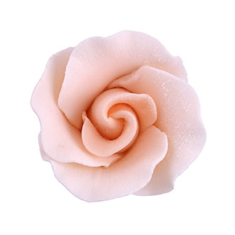 148PE- Med Formal Rose On A Wire - Peach
