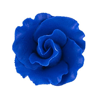 148RB- Med Formal Rose On Wire Ryl Blue