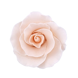 147PE- Large Formal Rose On A Wire Peach