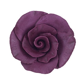 147BU- Lg Formal Rose On A Wire Burgundy