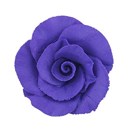 147PU- Large Formal Rose On Wire Purple