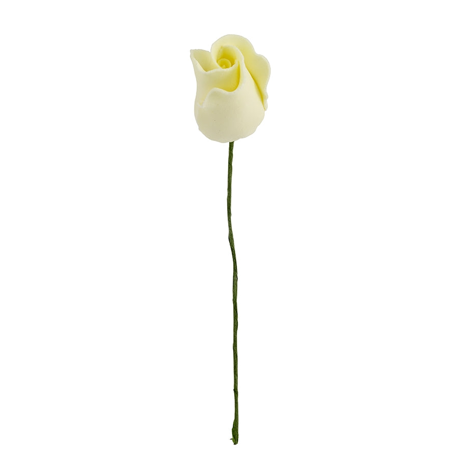 150YL- Formal Rosebud On A Wire - Yellow