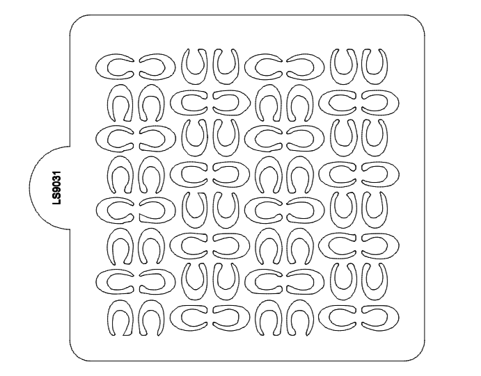 Coach Pattern Cookie Stencil