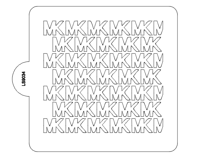 MK Pattern Cookie Stencil