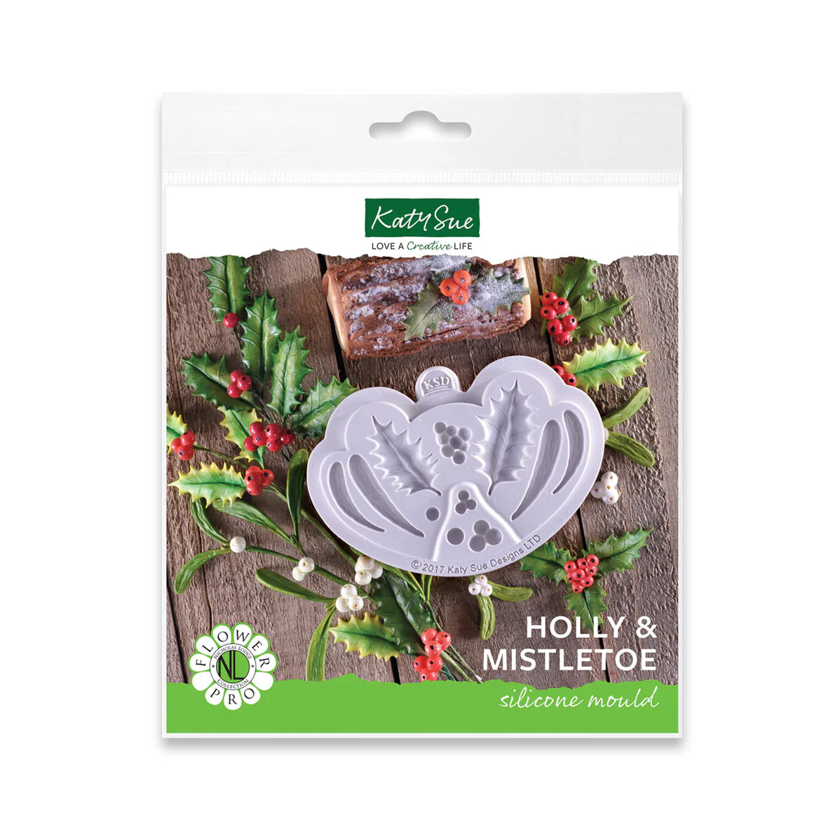 Holly & Mistletoe Silicone Molds