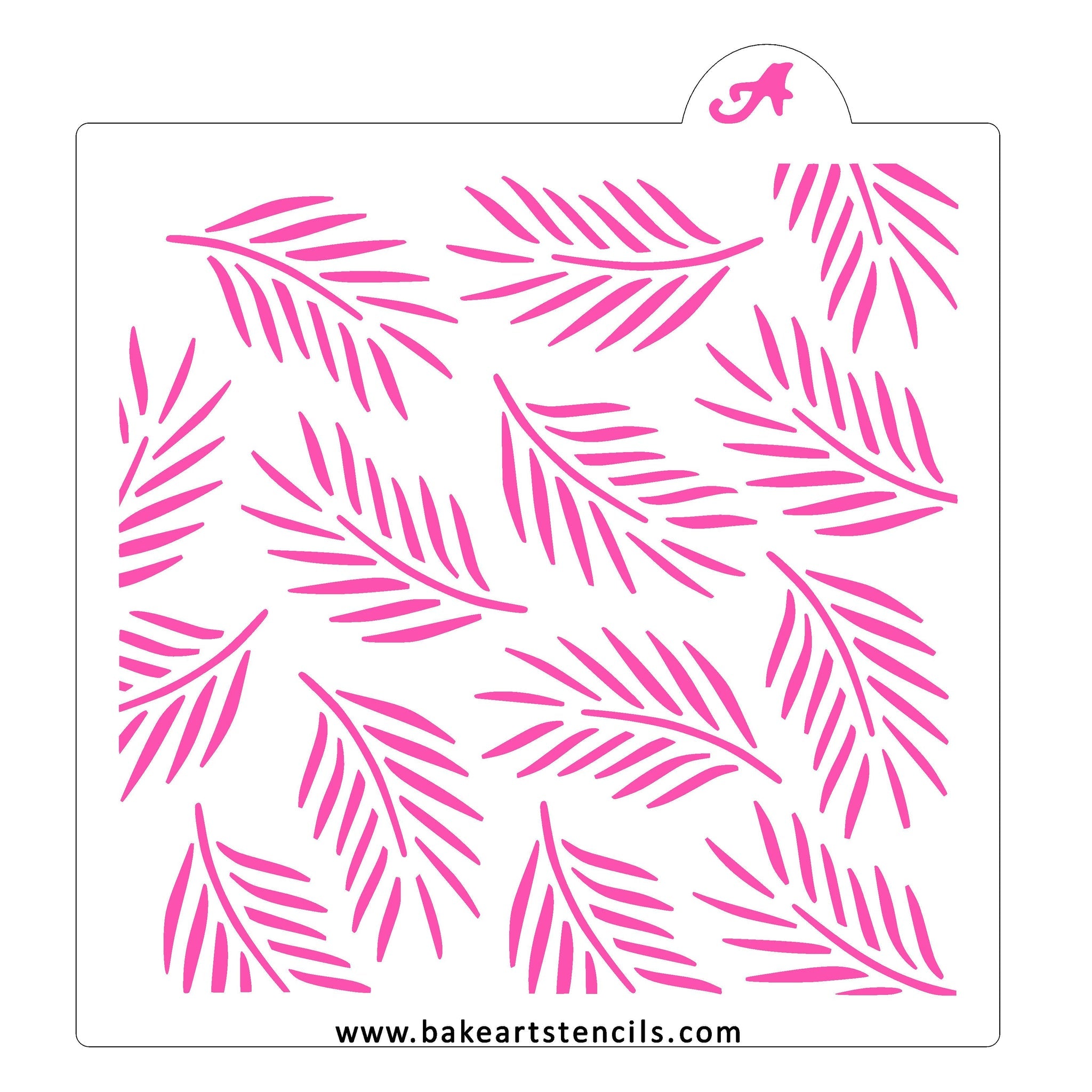 Palm Leaves Pattern Cookie Stencil