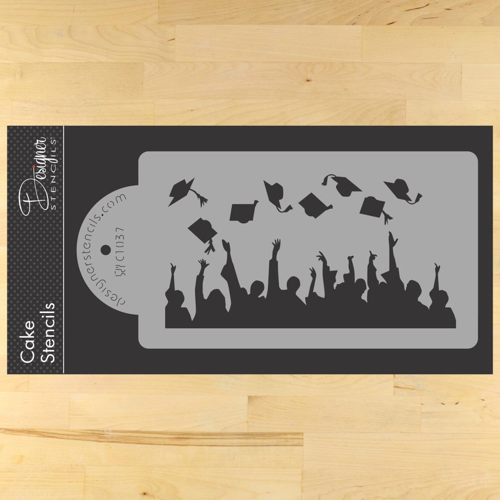 Graduation Cake Stencil