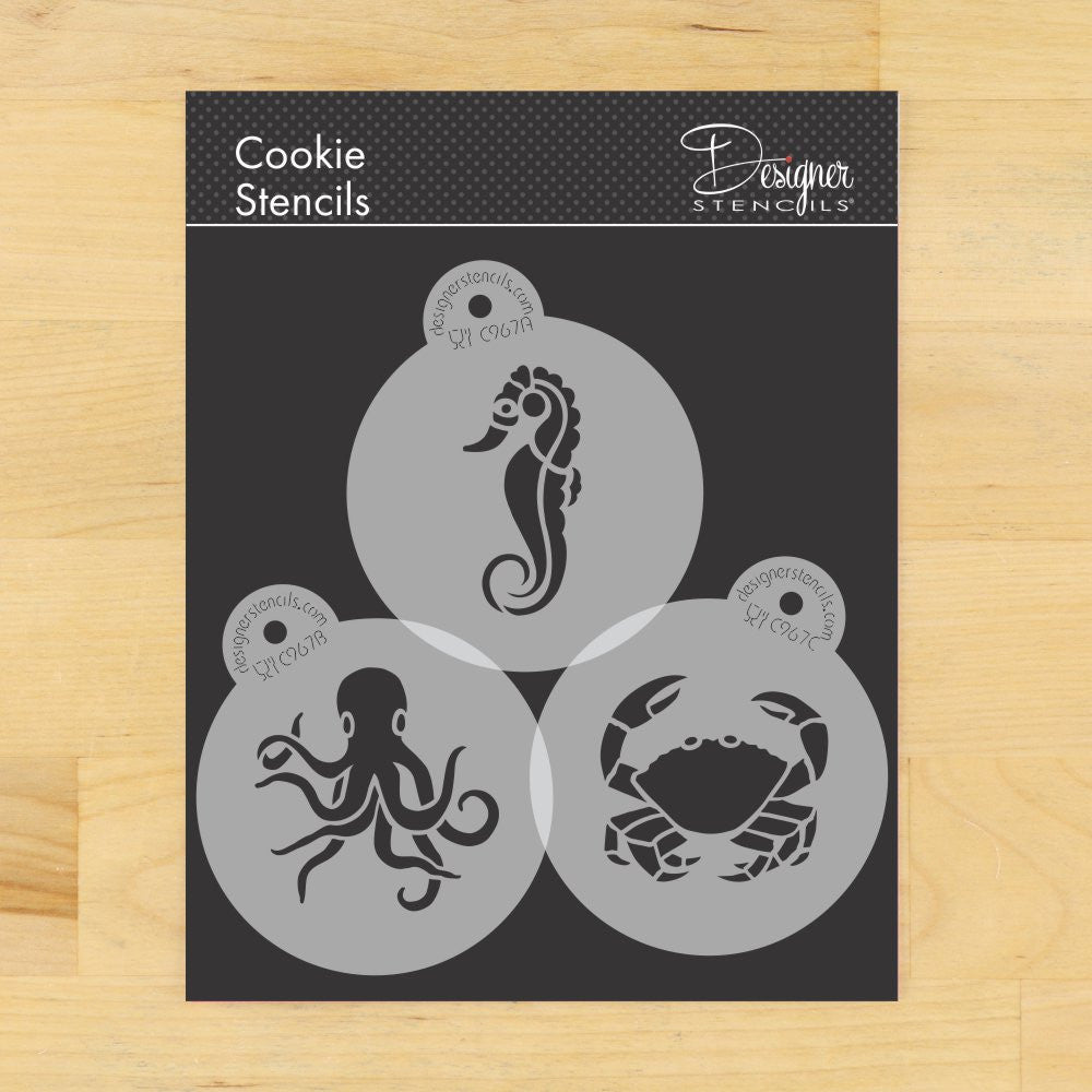 Sea Creatures Cookie Stencil