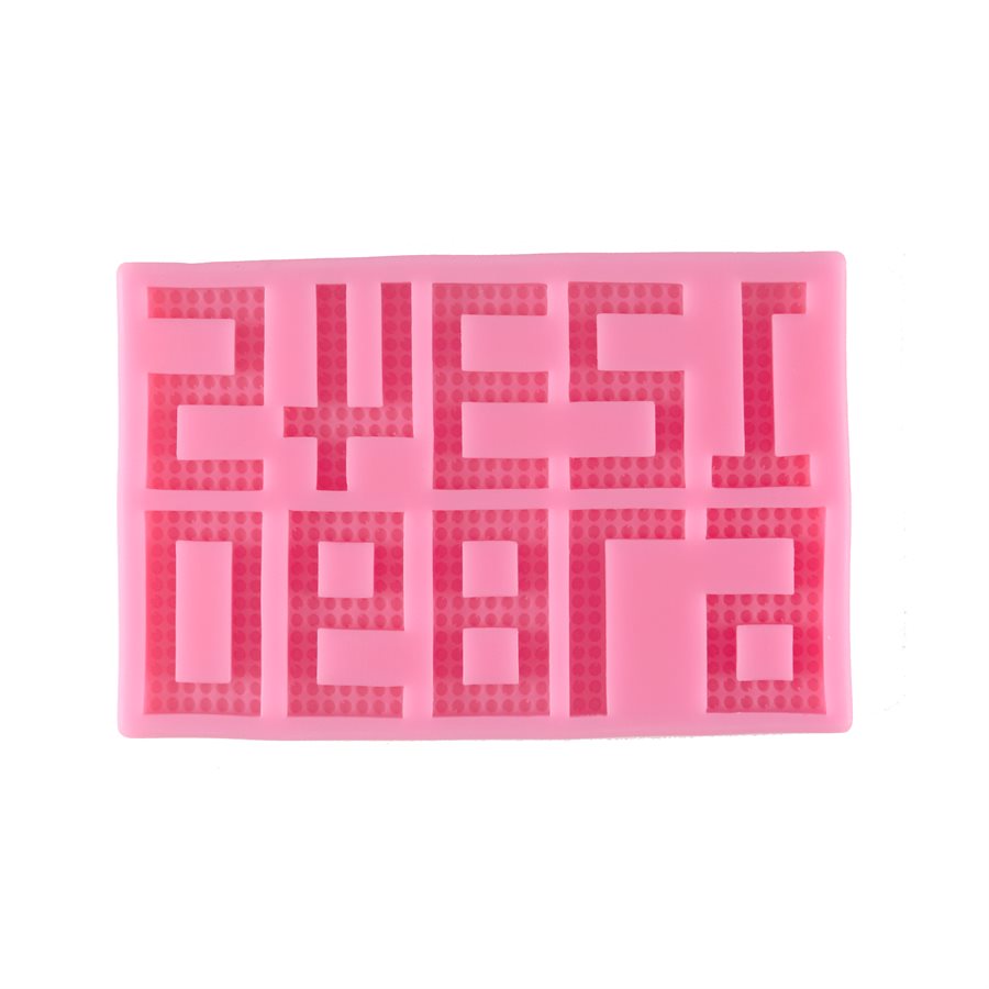 NY Cake Pixielated Numbers Silicone Mold