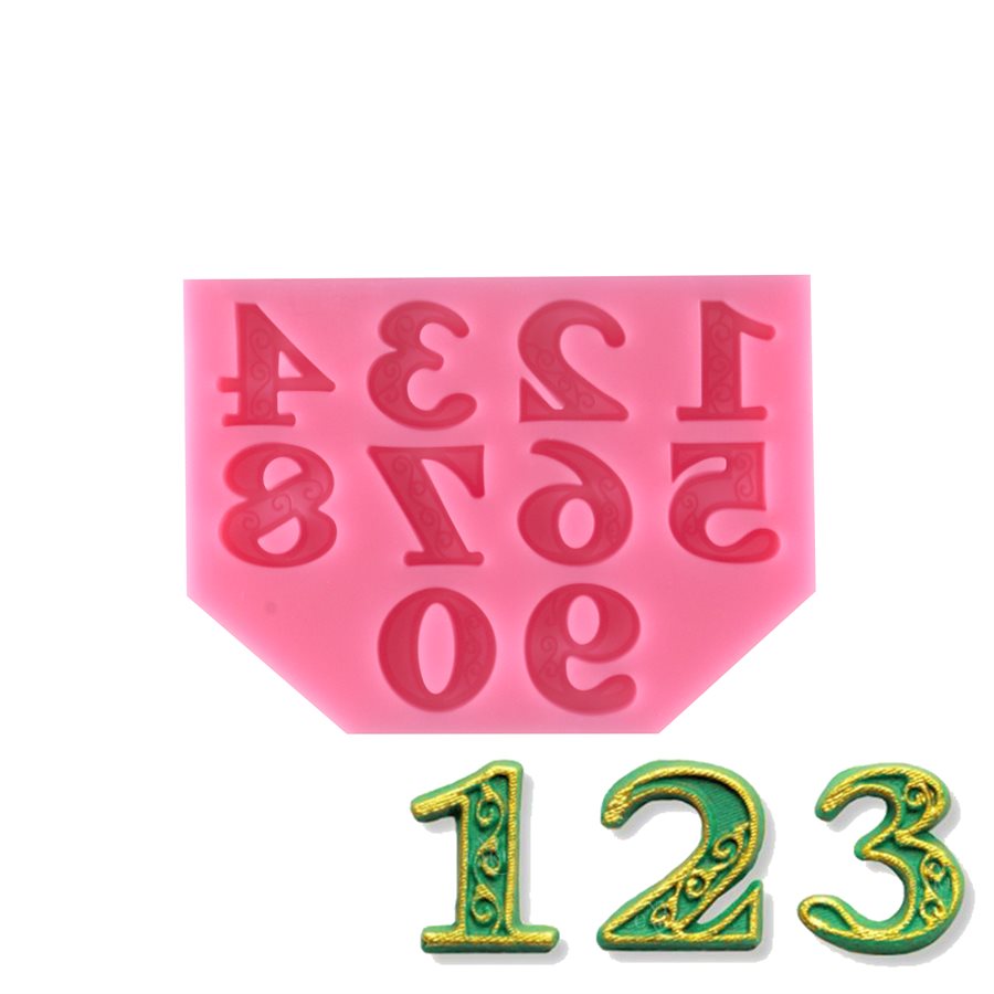 NY Cake Regal Numbers Silicone Mold