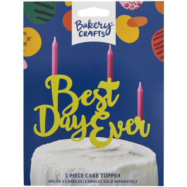 Best Day Ever Candle Topper All Colors